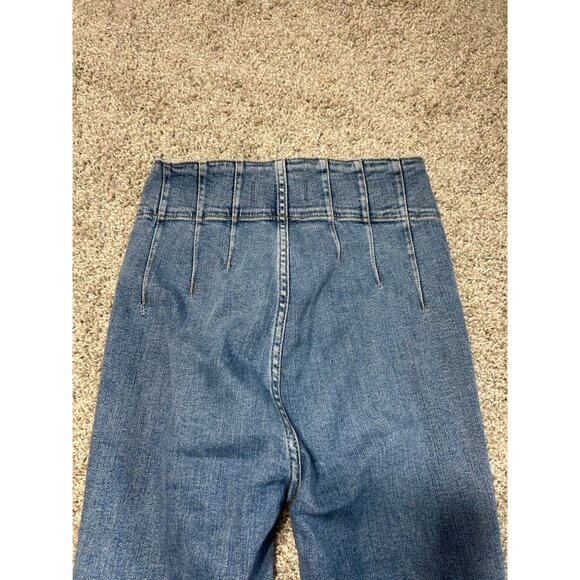 Free People x We The Free Women's 26 Jayde Flare in Sunburst Blue - Picture 5 of 12